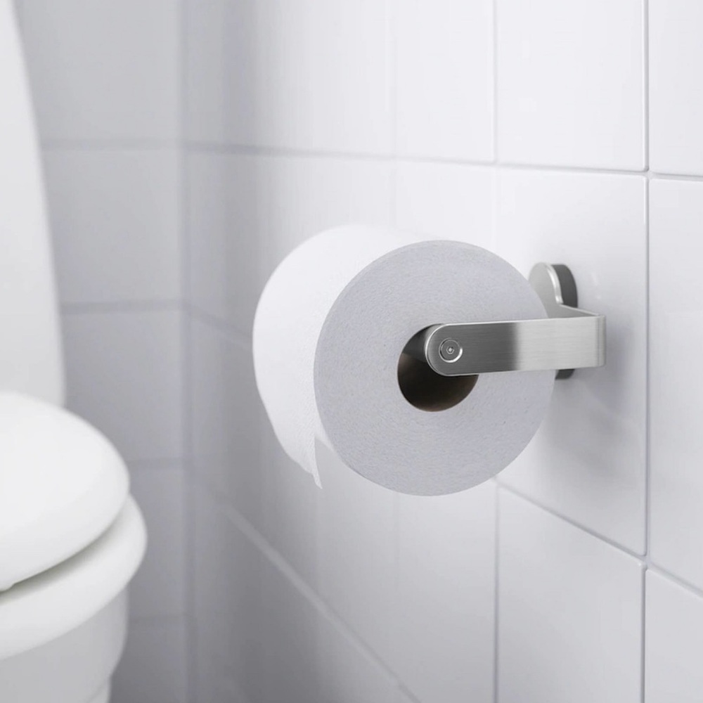 IKEA Brogrund Stainless Steel Toilet Paper Roll Holder